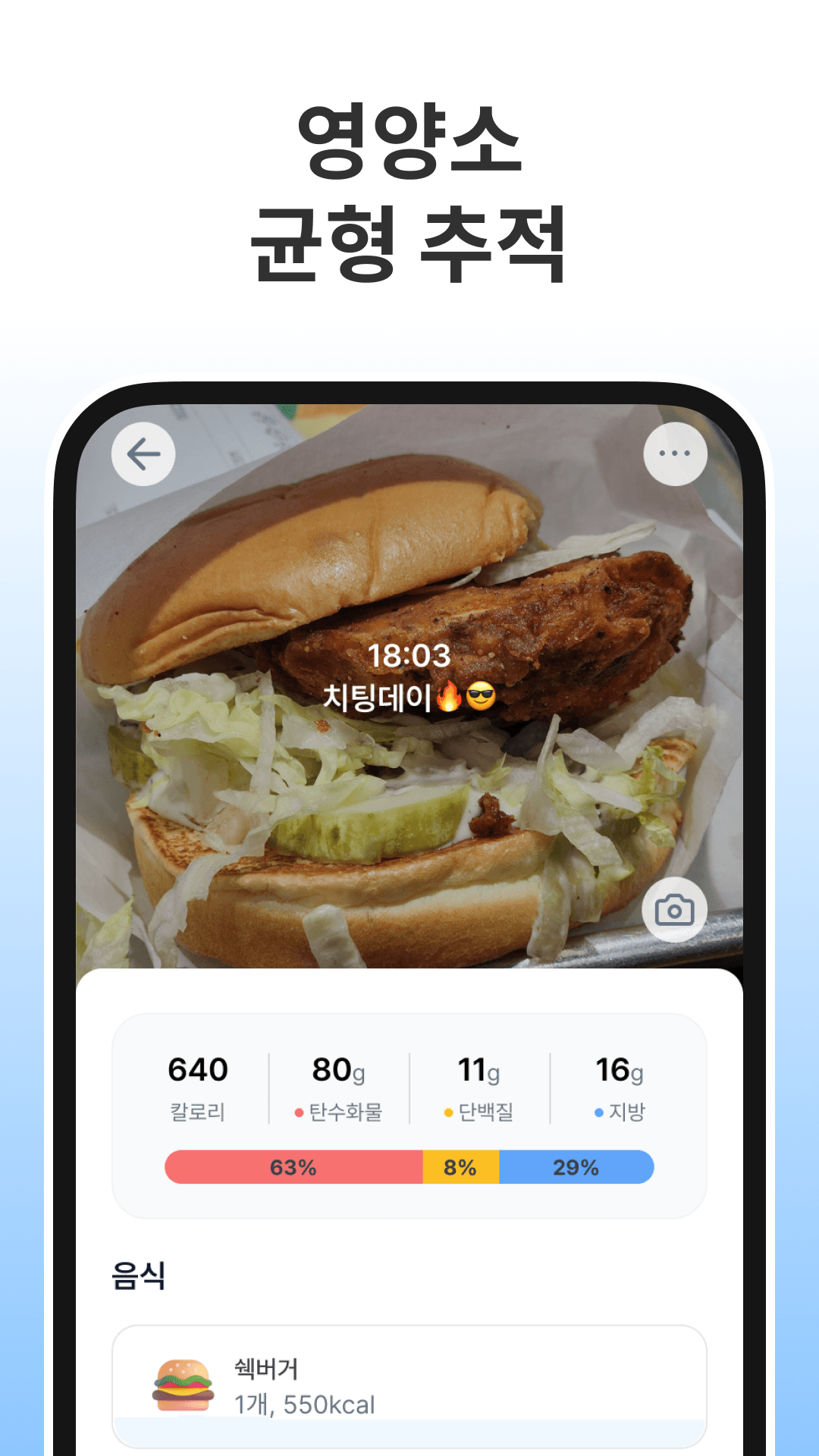 식사 칼로리와 탄수화물·단백질·지방 균형 추적